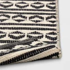 2'6"x4' Geometric Woven Accent Rug Black - Project 62™ -Project 62 Sales Store GUEST 07af6f19 16a2 4967 b901 88bdd9000605