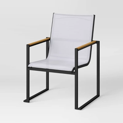 2pc Henning Outdoor Patio Dining Chairs Arm Chairs Gray - Project 62™ 4 2pc Henning Outdoor Patio Dining Chairs Arm Chairs Gray - Project 62™ - Image 2