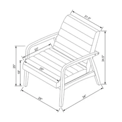 Northway Channel Tufted Wood Armchair Brown Faux Leather - Project 62™ 15 Northway Channel Tufted Wood Armchair Brown Faux Leather - Project 62™ -Project 62 Sales Store GUEST 1f876303 a96c 4929 bdf8 23075bc31076