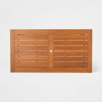 Kaufmann Wood Rectangle Patio Dining Table, Outdoor Furniture - Natural - Project 62™ 7 Kaufmann Wood Rectangle Patio Dining Table, Outdoor Furniture - Natural - Project 62™ - Image 5