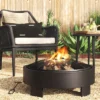 24" Round Wood Burning Fire Pit With Legs - Black - Project 62™ -Project 62 Sales Store GUEST 2b3d2001 9ca4 4713 a6fe 0a5e472f8f3e