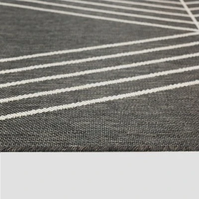 5' X 7' Tilt Outdoor Rug Gray - Project 62™ 5 5' X 7' Tilt Outdoor Rug Gray - Project 62™ - Image 3