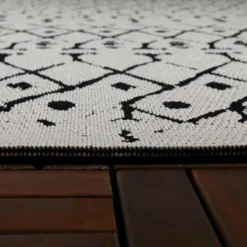 Grace Geometric Indoor/Outdoor Rug Black/White - Project 62™ 11 Grace Geometric Indoor/Outdoor Rug Black/White - Project 62™ -Project 62 Sales Store GUEST 4692400d 93a1 444b 8345 8aea682c2ace