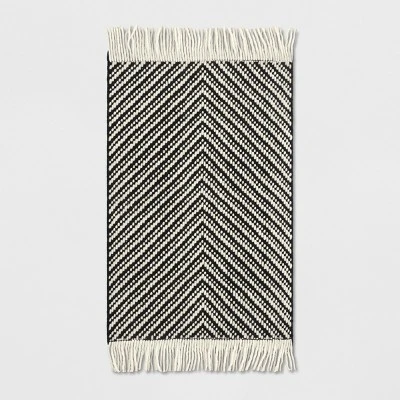 Chevron Woven Area Rug Black/White - Project 62™ 5 Chevron Woven Area Rug Black/White - Project 62™ - Image 4