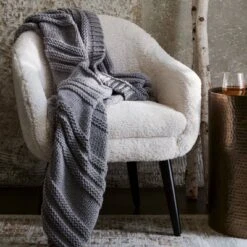 Harwell Modern Arm Barrel Chair With Wooden Legs Faux Shearling Cream - Project 62™ -Project 62 Sales Store GUEST 4d1306cf 0de1 4393 812d 7db50c2c588c