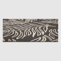 9' X 12' Leaves Outdoor Rug Black - Project 62™ -Project 62 Sales Store GUEST 6159c83d 8bf4 4845 bc76 e6ac7e932b3b