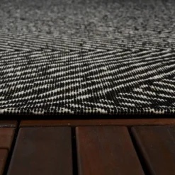 9' X 12' Large Diamond Indoor/Outdoor Rug Black/Natural - Project 62™ -Project 62 Sales Store GUEST 6f6a00c6 5d70 46d6 86e3 a975a2262de2