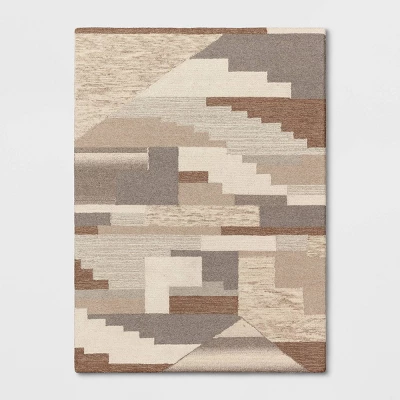 Fairwood Hand Tufted Wool Color Block Area Rug Natural - Project 62™ 6 Fairwood Hand Tufted Wool Color Block Area Rug Natural - Project 62™ - Image 4