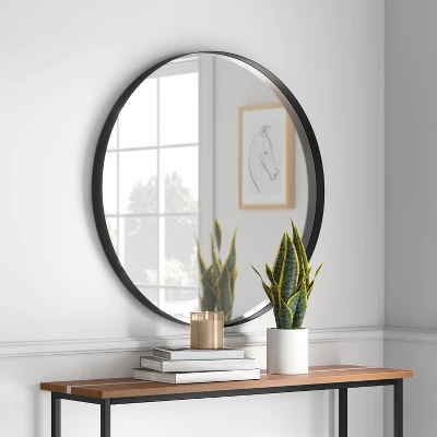 30" Flush Mount Round Decorative Wall Mirror - Project 62™ 3 30" Flush Mount Round Decorative Wall Mirror - Project 62™