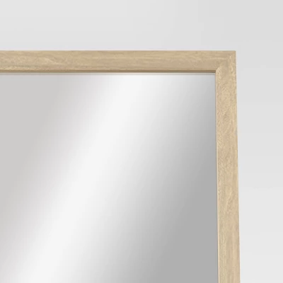 20" X 66" Oak And Metal Modern Floor Mirror Brown - Project 62™ 5 20" X 66" Oak And Metal Modern Floor Mirror Brown - Project 62™ - Image 3