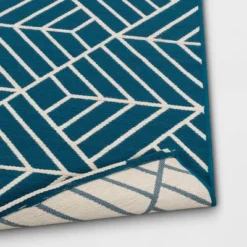 Zig Zag Geo Outdoor Rug Teal - Project 62™ -Project 62 Sales Store GUEST b3e66226 0ffc 4486 86aa db7e1e1a4f0d