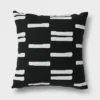 2pk Stripe Outdoor Throw Pillows DuraSeason Fabric™ Black/White - Project 62™ -Project 62 Sales Store GUEST b692a8c0 7152 425f 8e60 2d6b50612ce2