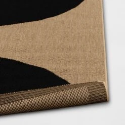 9'2"x12' Grace Half Circle Rectangular Woven Indoor Outdoor Area Rug Black - Project 62™ -Project 62 Sales Store GUEST c908d19c 6f4a 419c 8a2d beb4b4e5c085