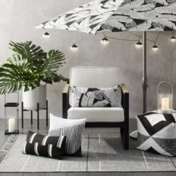 5' X 7' Linden Stripe Outdoor Rug Gray - Project 62™ -Project 62 Sales Store GUEST d2a4f376 d237 4b84 a5a8 948ef6a5e19e