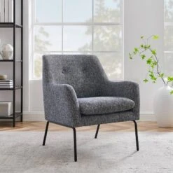 Glenn Mid-Century Modern Accent Chair Blue/White - Project 62™ -Project 62 Sales Store GUEST d2d1ce61 ef91 4bf5 afe7 012ff0137658