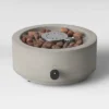 10" Round Pipestone Patio Tabletop Fireplace - Gray - Project 62™