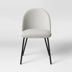 2pk Nils Metal Base Dining Chairs Gray Woven Fabric - Project 62™ -Project 62 Sales Store GUEST eba8fec6 6e84 4014 b6d7 164d7192ea01