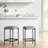 Edinburgh Upholstered Backless Counter Height Barstool With Metal Base Gray - Project 62™ -Project 62 Sales Store GUEST f5e99d1a 118c 423d 97d7 7fcb699ad857